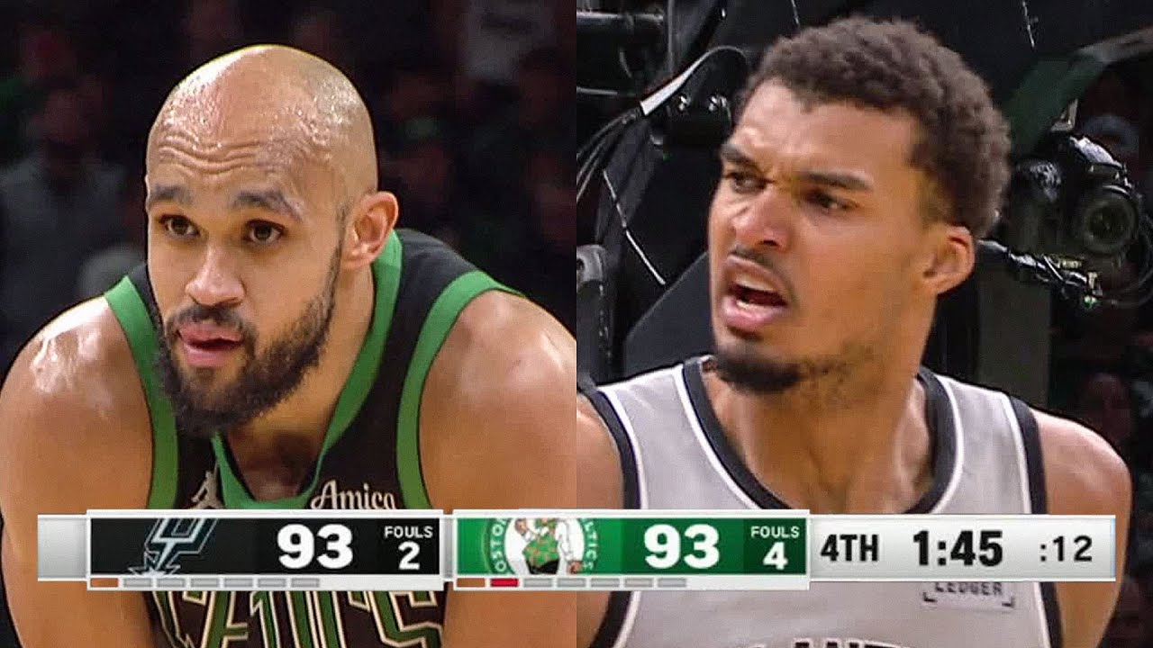 Final 2:50 WILD ENDING Spurs at Celtics | January 10, 2026