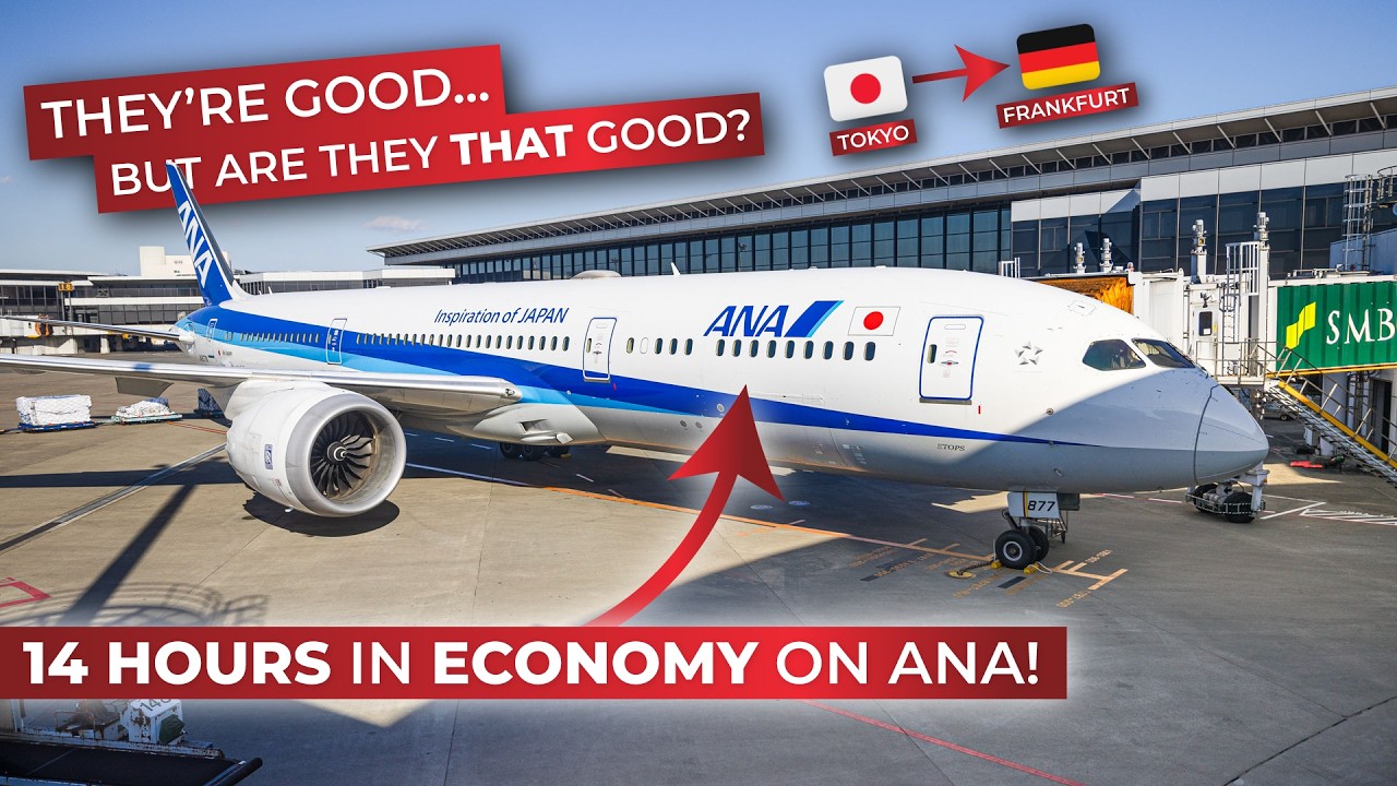 BRUTALLY HONEST | 14h in ECONOMY on ANA from Tokyo Haneda to Frankfurt aboard the Boeing 787-9!