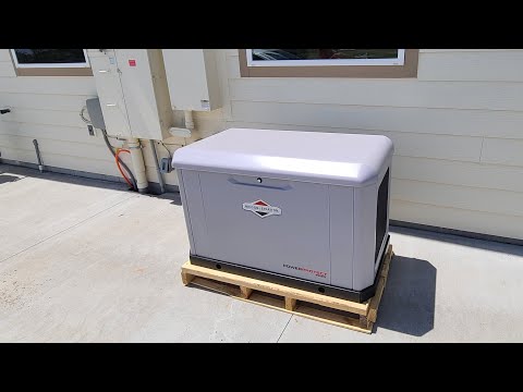 Briggs and Stratton 20kw Whole House Generator - Brand New Model PP20 First Start and Sound Test