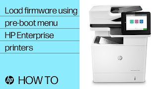 Load firmware using the Pre-Boot menu when recovering a printer | HP LaserJet Enterprise printer
