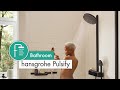 Купити Лійка для верхнього душу Hansgrohe 24140000 диск колір хром Верхній душ 1jet Pulsify S 26 см 24140 графіт в Києві vannaja.kiev.ua