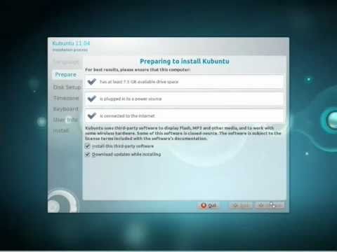 comment installer kubuntu 12.04