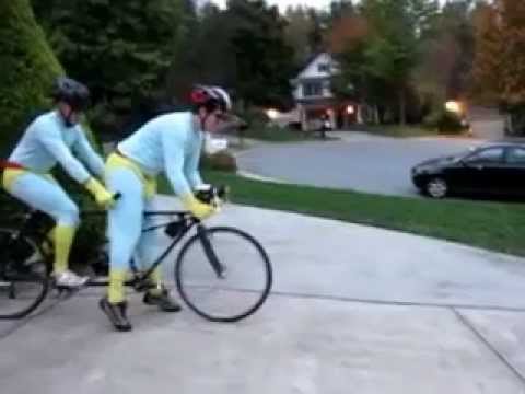 Ace and Gary Rding the Tandem