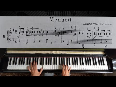 Beethoven - Minuet in G | Piano with Sheet Music