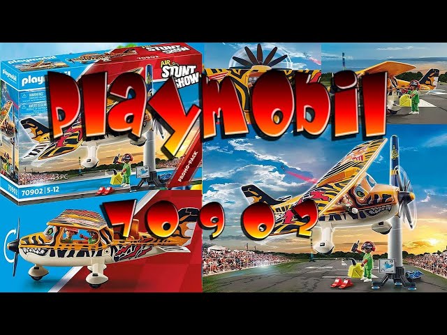 Vídeo relacionado con PLAYMOBIL Air Stuntshow 70902 Air Stuntshow Avioneta Tiger, Juguetes para niños a Partir de 5 años