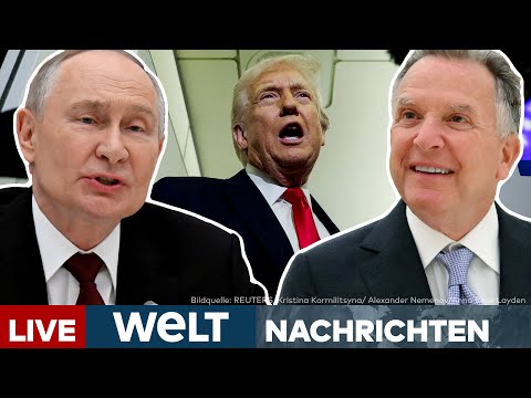 UKRAINE-KRIEG: Trump sieht "gute Chance" auf Frieden! Witkoff legt Putin neuen Deal vor | LIVESTREAM