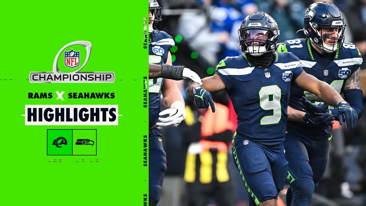Seattle Seahawks vs. Los Angele Rams Highlights | 2025 NFC Conference Championship