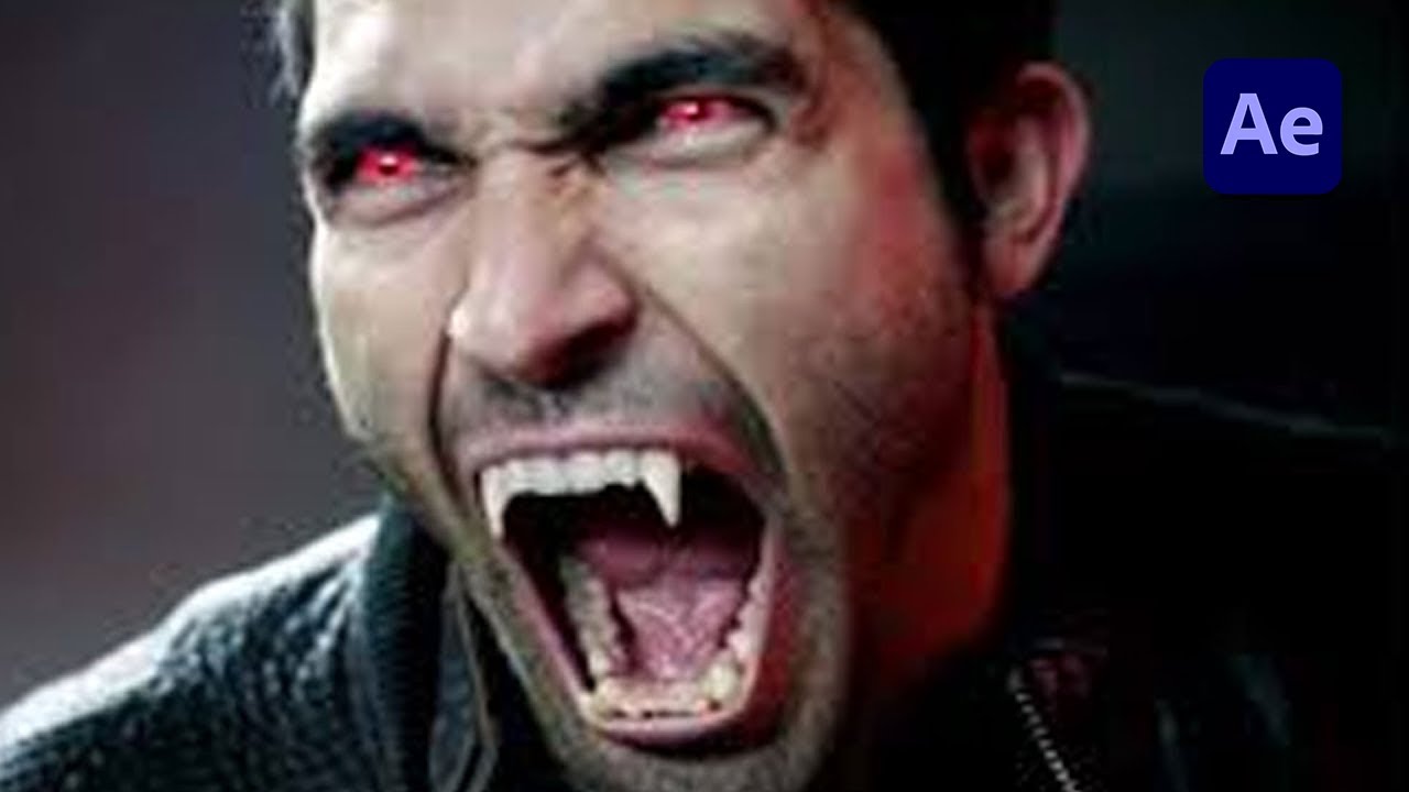 Epic Growing Vampire Teeth in After Effects