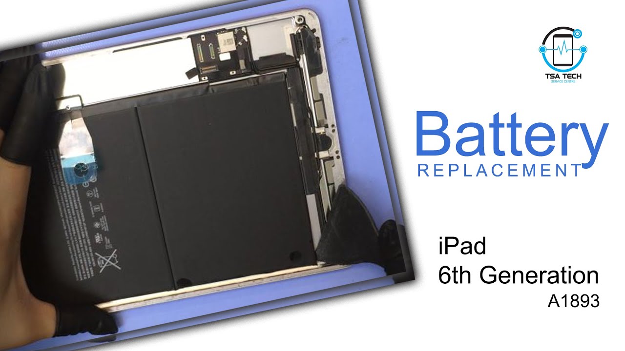 Watch video How to replace your iPad 6 A1893 battery step by step | TSA Tech Now How to replace your iPad 6 A1893 battery step by step | TSA Tech