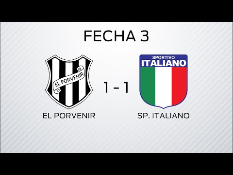 EL PORVENIR 1 SP. ITALIANO 1 - GOLES