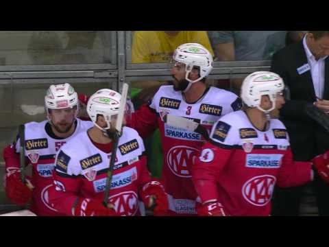 EBEL: 1. Finalspiel: UPC Vienna Capitals - EC KAC  4:1 (2:0,1:1,1:0)