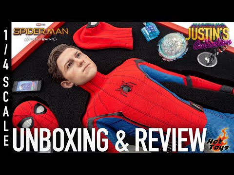 Hot Toys Spider-Man Homecoming 1/4 Scale Figure Unboxing & Review