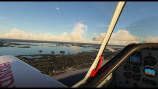 MSFS VR T-6 Texan over Cape Coral and Ft. Meyer's beach