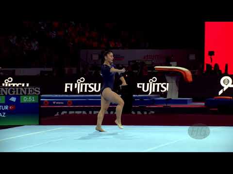 YILMAZ Tutya (TUR) - 2019 Artistic Worlds, Stuttgart (GER) - Qualifications Floor Exercise
