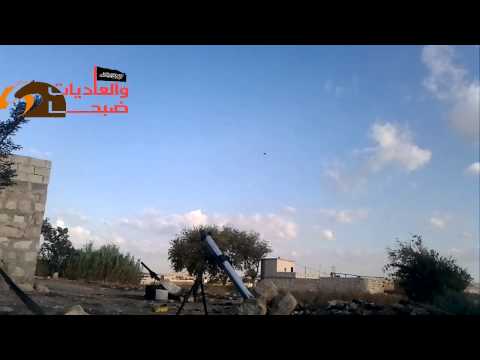 استهداف نقاط قوات النظام في جبهات ريف حلب الجنوبي بواسطة صاروخ محلي الصنع من قبل لواء فجر الخلافة الإسلامية