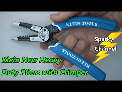 Klein New Heavy Duty Pliers with Crimper K12065CR Review + Comparison to the K12055 Heavy Duty Plier