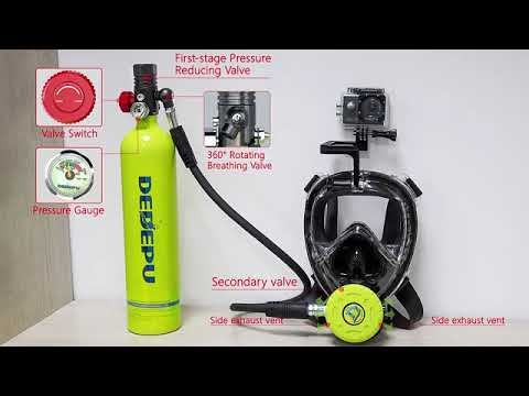 Dedepu 1l Diving Scuba Tank Free Diving With Camera