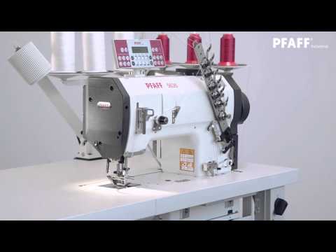 Трехигольная промышленная швейная машина для пошива подушек безопасности PFAFF 5626 video