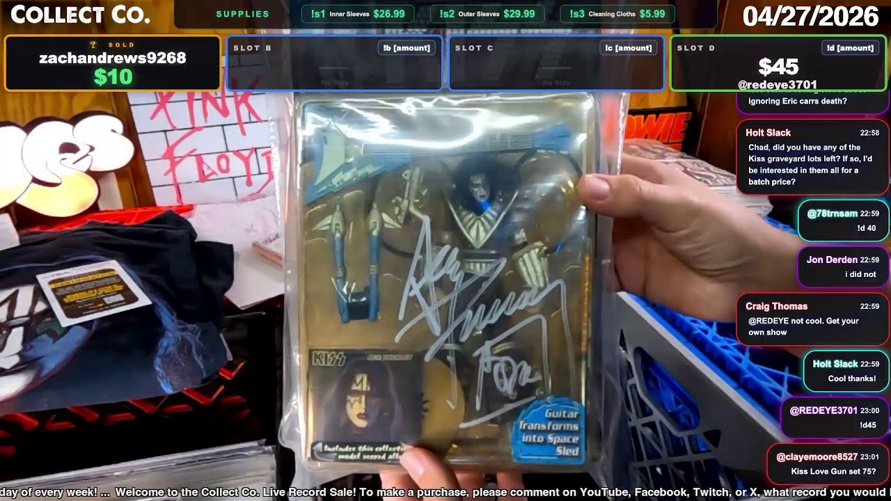 LIVE Vinyl Record Sale (Monday, 04/27/2026)