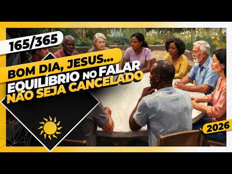 EQUILÍBRIO NO FALAR: NÃO SEJA CANCELADO – Bom dia, Jesus! 165/365 (2026)