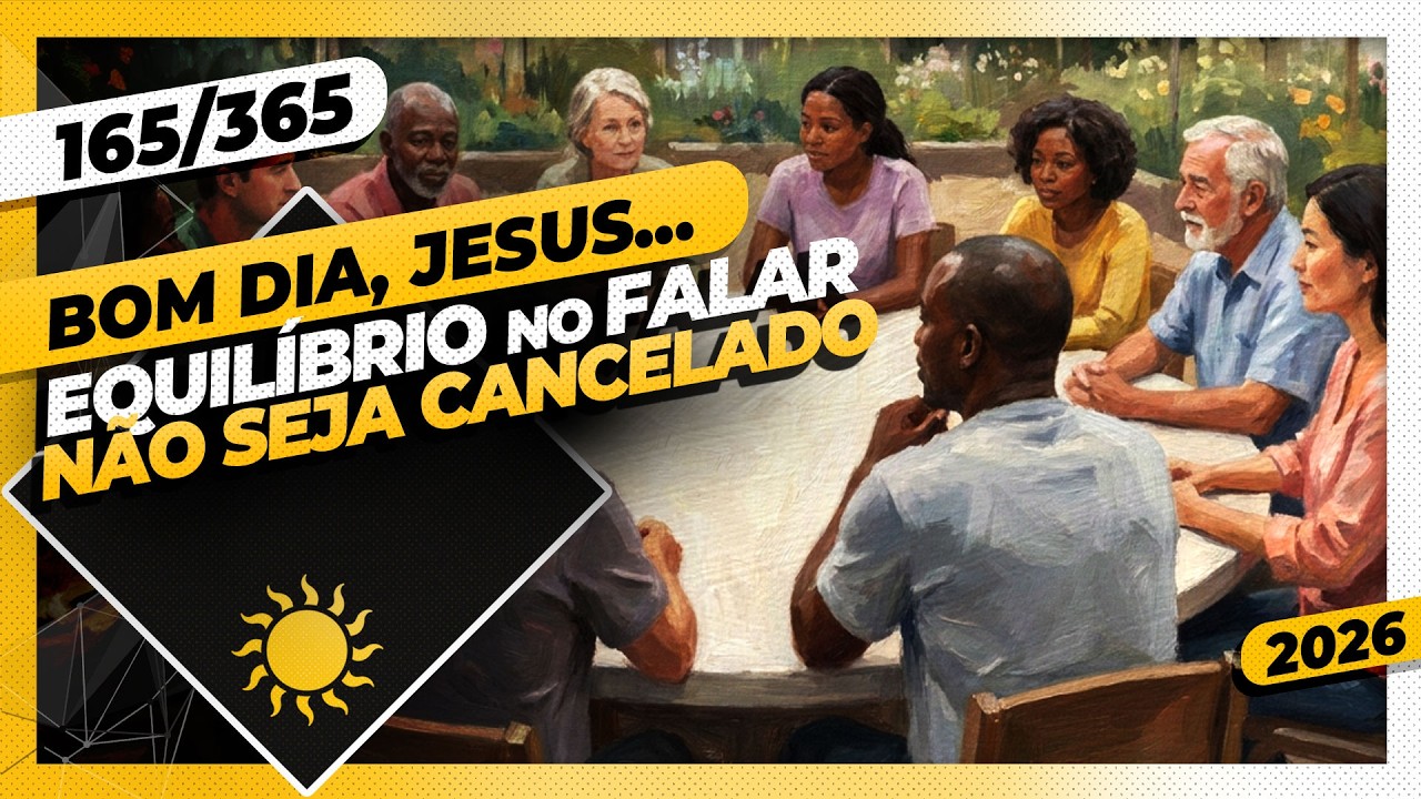 EQUILÍBRIO NO FALAR: NÃO SEJA CANCELADO - Bom dia, Jesus! 165/365 (2026)