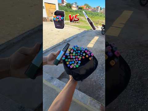 Blowtorch Vs Bobbie Goods PENS 🖍️🔥📚 #experiment #commenting