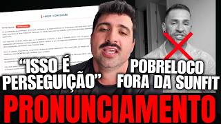 URGENTE! DONO DA SUNFIT SE REVOLTA COM LAUDO REPROVADO E POBRELOCO ESTÁ FORA DA SUNFIT