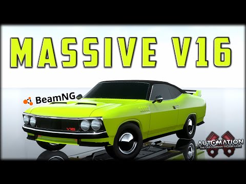 Building A V16 Muscle Car!! Automation - BeamNG