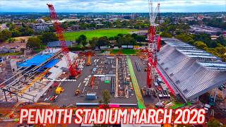 Penrith Stadium Construction update March 2026 Western Sydney Australia
