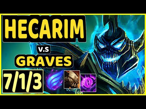 HECARIM vs GRAVES - 7/1/3 KDA JUNGLE CHALLENGER GAMEPLAY - KR