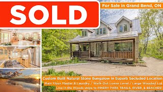 SOLD-10263 Daniel Avenue | Grand Bend | Stellar Natural Stone Home or Cottage on the Pinery Park
