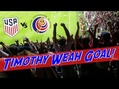 USA vs Costa Rica Timothy Weah Goal USMNT
