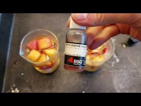 Pectinase and apples