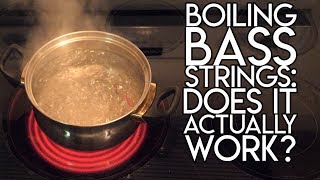 Boiling Bass Strings:  Does it actually WORK? | SpectreSoundStudios TUTORIAL