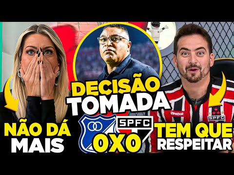 DECISÃO TOMADA na SURDINA 😱 NÃO dá MAIS! SÃO PAULO toma ATITUDE e VAI ANUNCIAR! NEGÓCIO FECHADO 