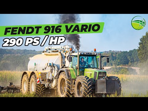 FENDT 916 Vario m. 290 PS | Gülleeinarbeitung m. KUMM Technik KTR Güllefass