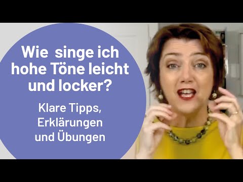Wie singe ich hohe Töne leicht und locker? Klare Tipps, Erklärungen und Übungen zum hoch Singen