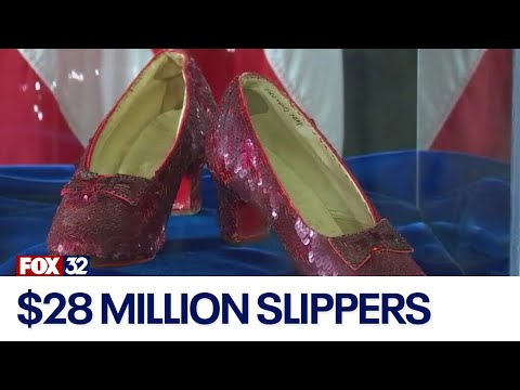 'Wizard of Oz' ruby slippers worn by Judy Garland sold for $28 million at auction