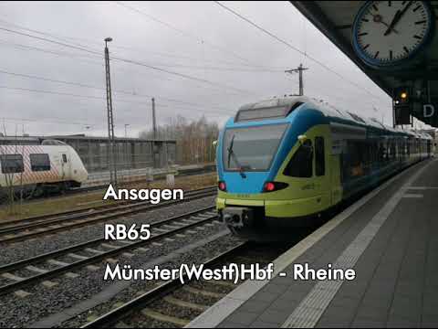[Eurobahn] Ansagen RB65 Münster(Westf)Hbf - Rheine