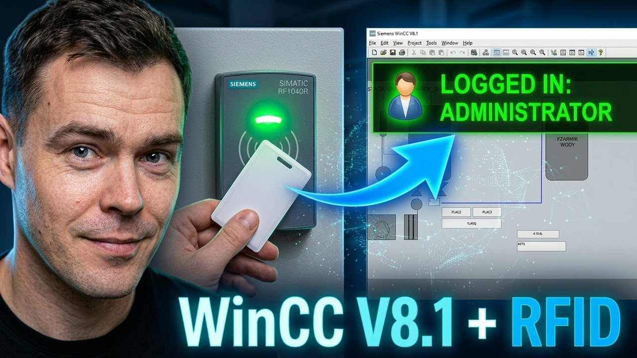 WinCC V7/V8 - konfiguracja czytnika RFID do logowania