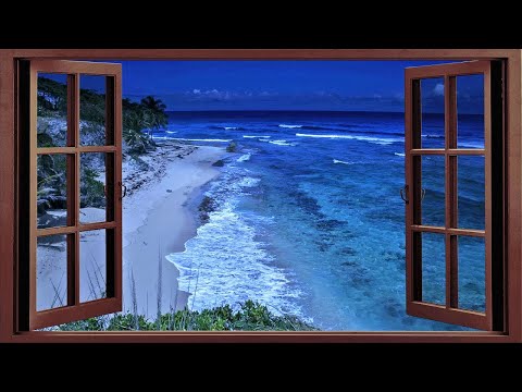 Sleep With Window Open to The Ocean - Deep Sleeping Relaxing Ocean Sounds