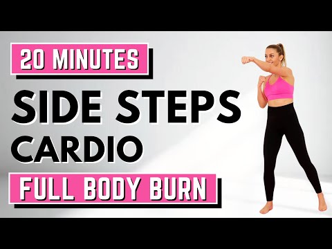 🔥20 Min SIDE STEPS CARDIO🔥LOW IMPACT CARDIO for WEIGHT LOSS🔥KNEE FRIENDLY🔥NO JUMPING🔥