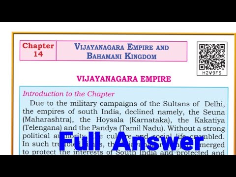 ||class 6 social science|chapter -14 Vijayanagara Empire and Bahamani Kingdom||#class6socialscience 