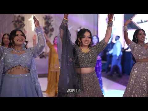 Rajbir & Rajneet's Surprise Engagement Performance | Vision Films