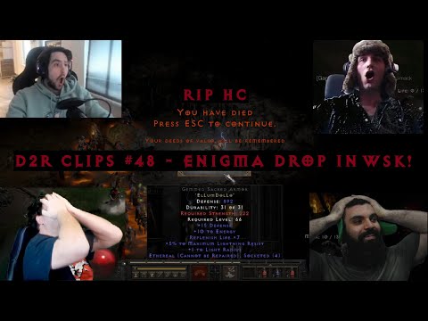 D2R CLIPS #48 - HC DEATHS, ENIGMA DROP IN WORLDSTONE KEEP, RUNEWORDW FAIL, FUNNY CLIPS & MORE!
