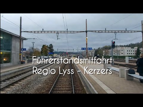 BLS RBDe 565 cab ride Regio Lyss to Kerzers.