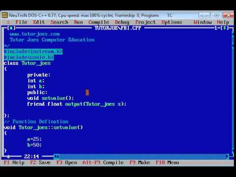 Friend Function In C Programming Tamil