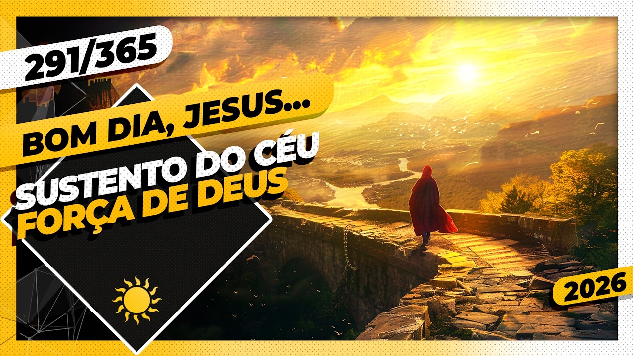 SUSTENTO DO CÉU: FORÇA DE DEUS - Bom dia, Jesus! 291/365 (2026)