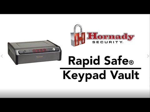 Hornady® Rapid Safe® Keypad Vault Operation