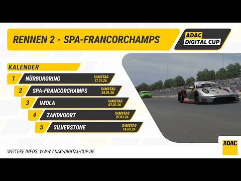 LIVE 🔴: ADAC Digital Cup 2026 - Round 02 | Circuit de Spa-Francorchamps
